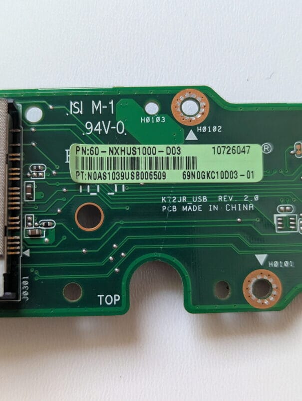 Module lecteur carte SD, port USB pour ASUS K72JR – Image 5