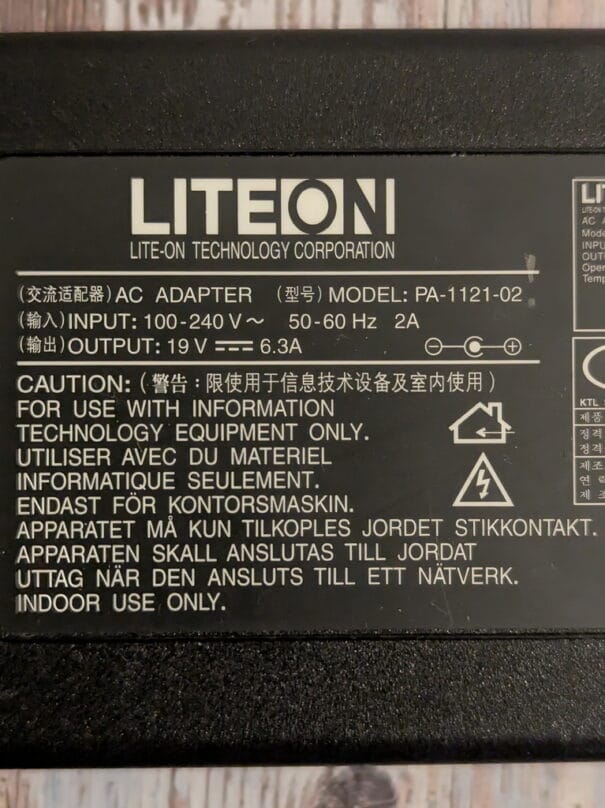 Adaptateur secteur Liteon 120 Watts (PA-1121-02), chargeur PC Liteon Original – Image 3